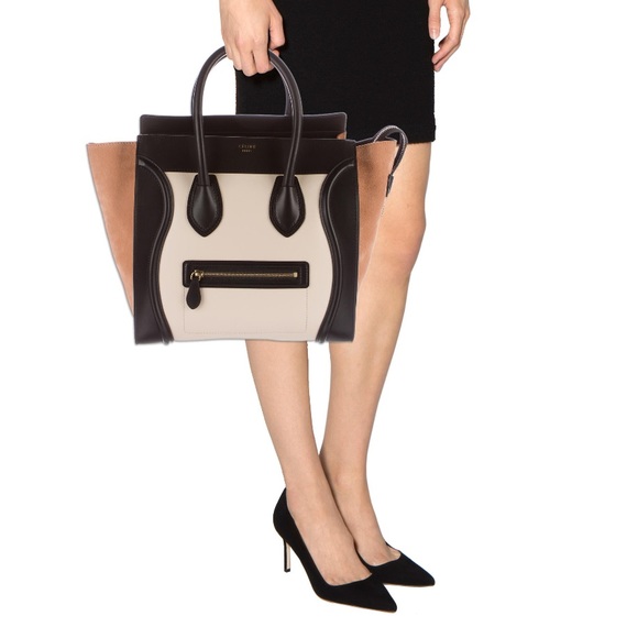 Celine Handbags - CELINE tri tone mini luggage